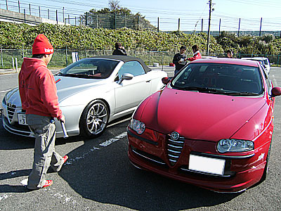 サーキット初！走行の方がお一人いらっしゃいます。